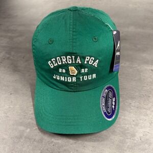Ahead Georgia PGA Junior Tour Green Lightweight‎ Cotton Golf Hat Cap Adjustable